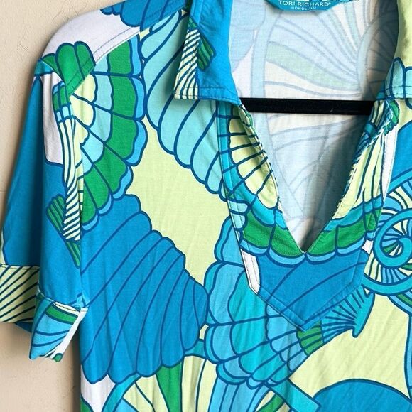 Tori Richard Honolulu Printed Shirt Dress S - Picture 2 of 7